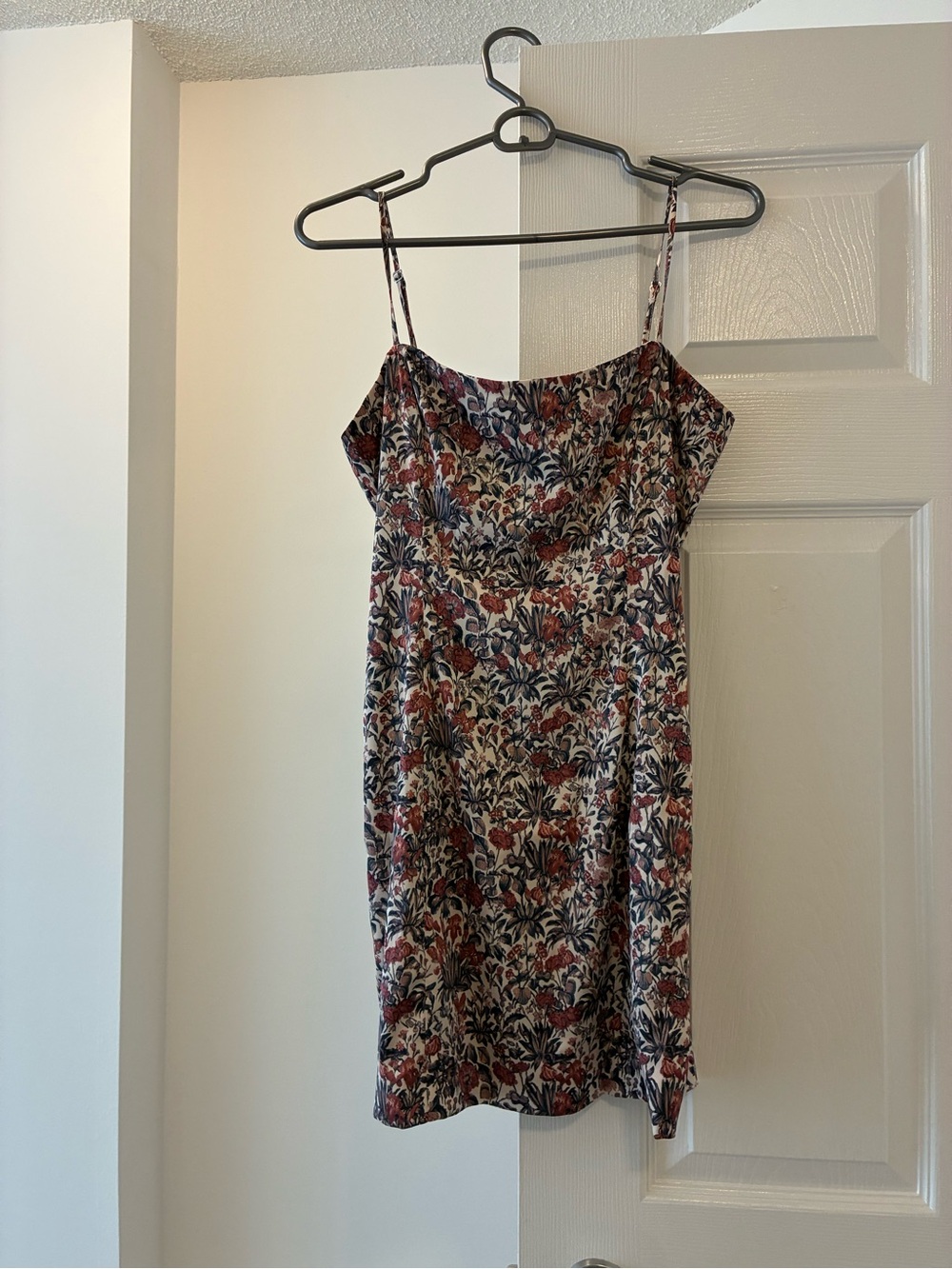 Aritzia Sunday Best Silky Floral Mini Dress